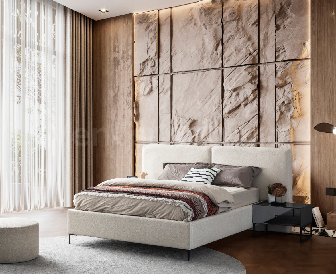 Lotus Bazalı Karyola Bronze Serisi