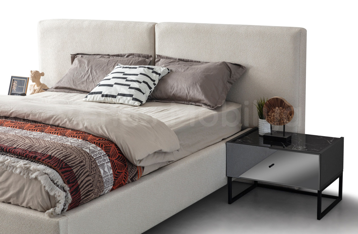 Lotus Bazalı Karyola Bronze Serisi