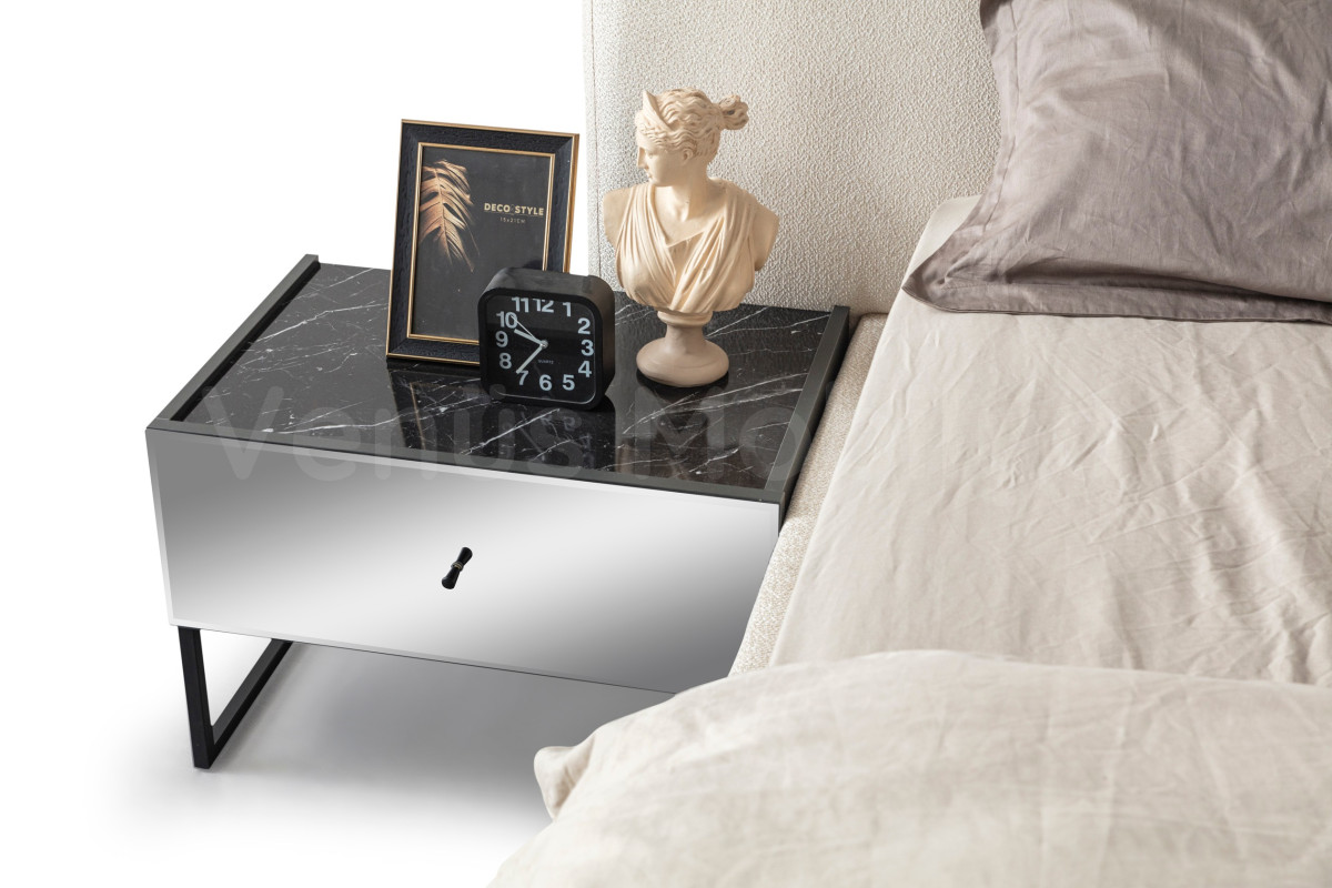 Lotus Bazalı Karyola Bronze Serisi