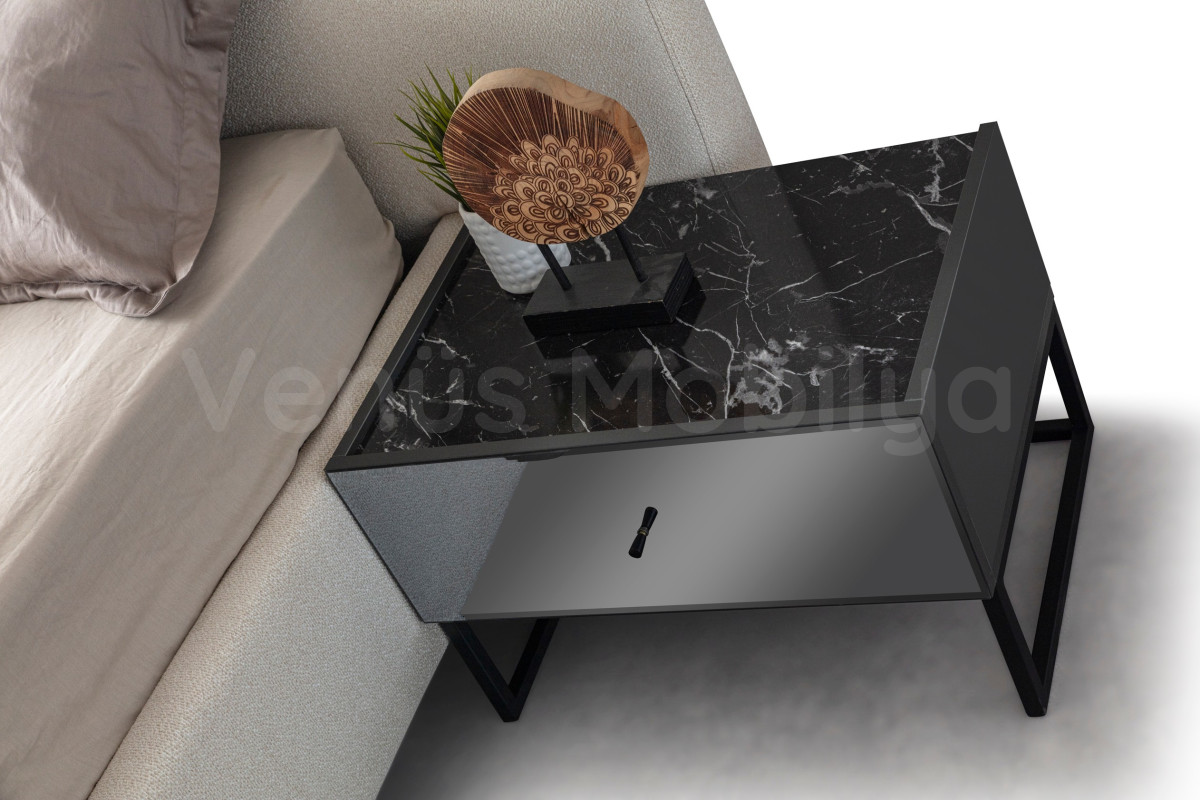 Lotus Bazalı Karyola Bronze Serisi